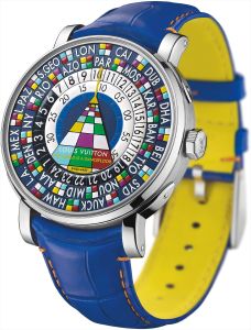 Escale Worldtime Blue watch, Louis Vuitton