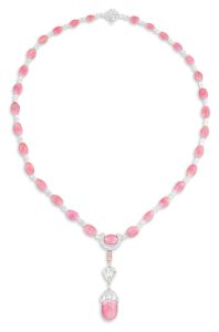 HARRY WINSTON Necklace HW Logo PEPSPRD16HWL Pink Sapphire 1P