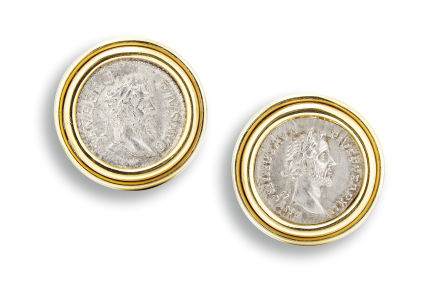 Bvlgari Gold And Antique Coin Monete Cufflinks Available For Immediate Sale  At Sotheby's