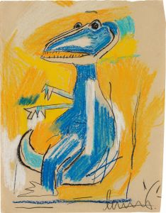 メディコムトイ JEAN-MICHEL BASQUIAT‘s Dinosaur Medicom Toy - VCD Jean-Michel ​Basquiat's Dinosaur | HBX