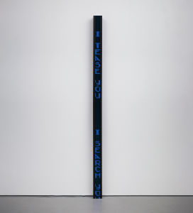 Helmut Lang & Jenny Holzer collaboration produced for the 1996 Florence  Biennale