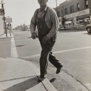 Dorothea Lange - Man Stepping on Curb, from Ballet