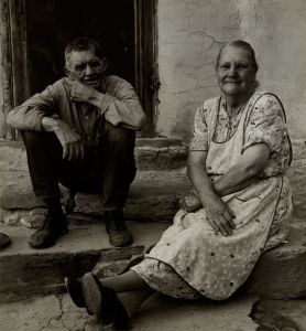 Dorothea Lange - Couple Seated on Porch, Gunlock, Utah, from Three Mormon Towns