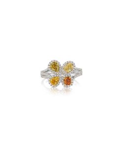 NoArtist - Colored Diamond Ring