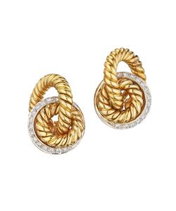 NoArtist - Pair of Diamond Earclips