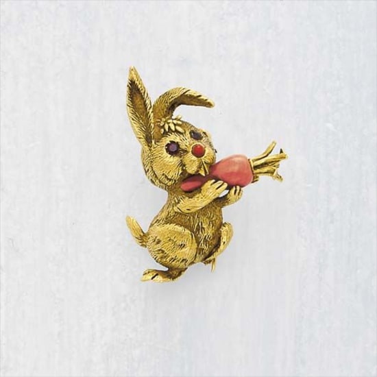 Cartier - A Gold 'Rabbit' Pin 