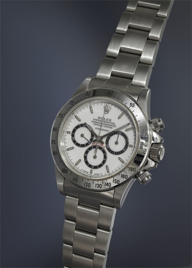 stainless steel chronograph wristwatch 