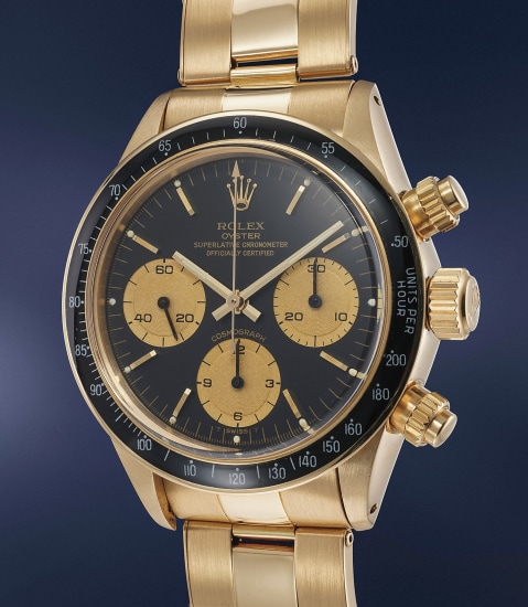 2020 ROLEX DAYTONA YELLOW GOLD WITH GREEN DIAL for sale by auction