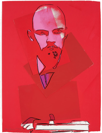 「LENIN 」by WARHOL Andy Warhol, Red Lenin, 1987, Screen Print (S)