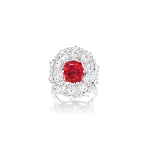 cartier ruby diamond ring