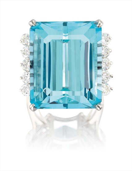 Aquamarine and Diamond Ring, Cartier 