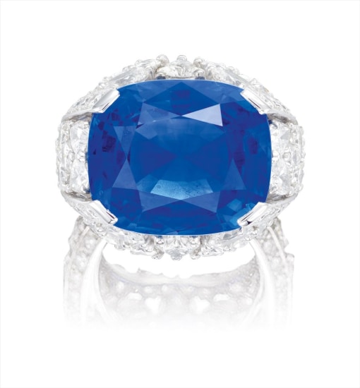 cartier blue sapphire engagement ring