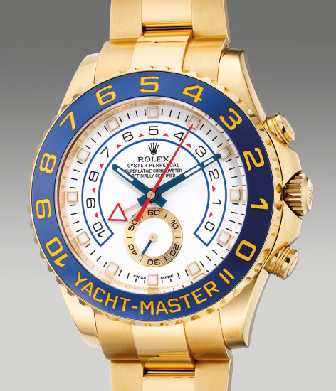 Rolex Yacht-Master Medium, Midsize Yellow Gold Blue Dial - 24