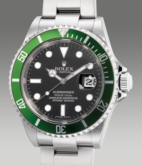 REFERENCE 116610LV SUBMARINER 'HULK' A STAINLESS STEEL AUTOMATIC WRISTWATCH  WITH DATE AND BRACELET, CIRCA 2020, Important Watches, 2020