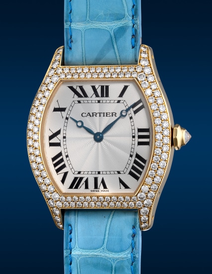 Cartier tortue diamond on sale watch