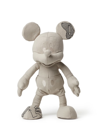 Daniel Arsham APPortfolio Mickey Mouse Disney 47cm stuffed toy Plush doll gray