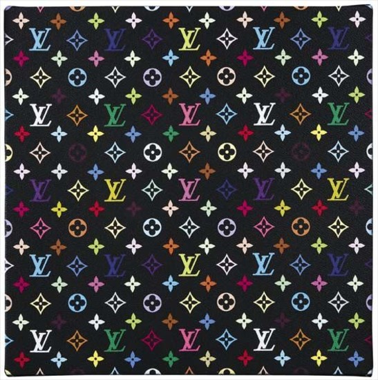 Takashi Murakami x Louis Vuitton Black Monogram Multicolore Beverly mm
