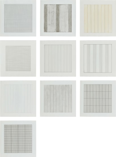 【AGNES MARTIN】 Agnes Martin - Happy Hour: Online Auction Lot 33 May 2020