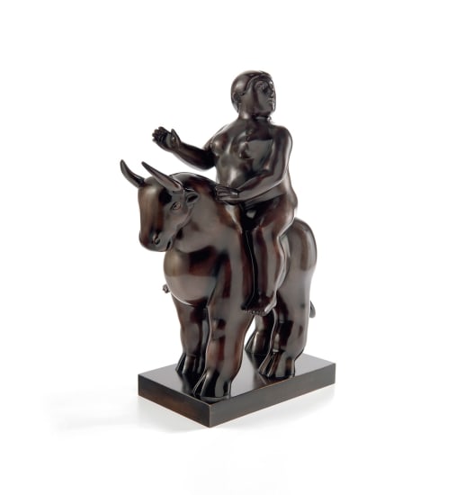 At Auction: PICASSO INSPIRED BRONZE BULL FIGURINE