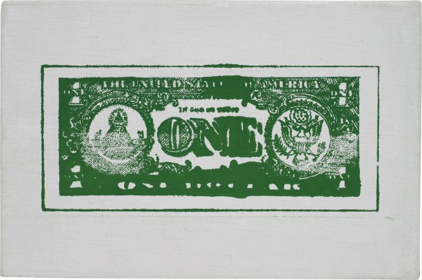 Andy Warhol One Dollar Bill Back 1962 Phillips
