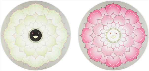 Takashi Murakami Lotus Flower Pink And Lotus Flower