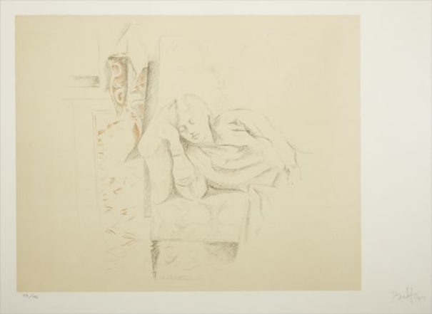 Balthus Dessins Jeune Fille Dormant 1994 Phillips - 