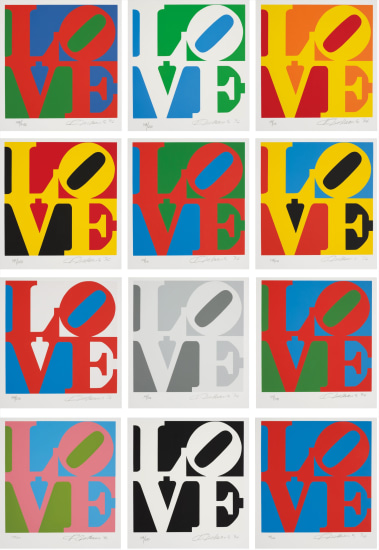 Robert Indiana Book Of Love 1996 Phillips