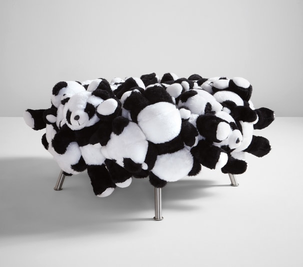 FERNANDO CAMPANA AND HUMBERTO CAMPANA, PANDA SOFA AND PUFF, Important  Design, 20th Century Design