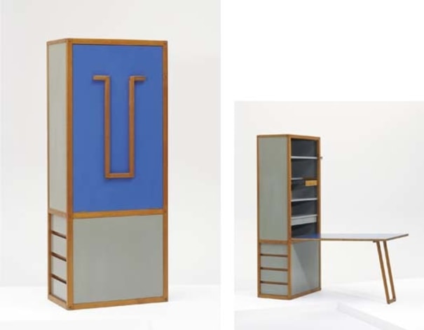 Andre Sornay room divider cabinet, France 1955