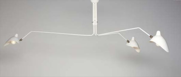 Serge Mouille Three Arm Ceiling Light 1954 1963 Phillips