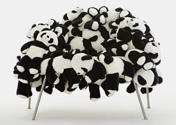 Campana Brothers, Panda sofa and “puff”. Phillips Design NYC. On view now.  @phillipsauction #campanabrothers #panda