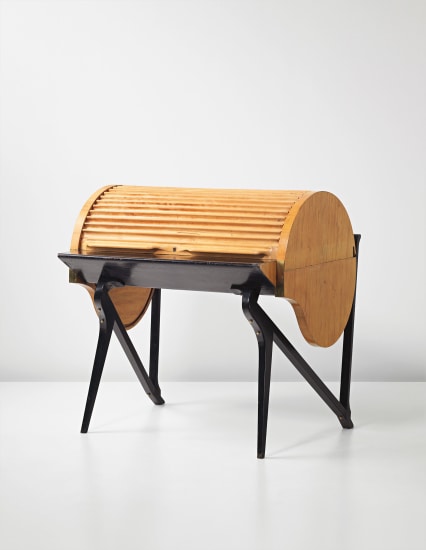 Carlo Mollino Unique Rolltop Desk For A Private Commission