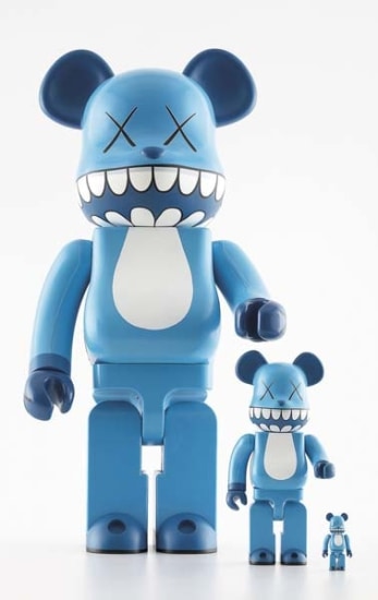 Bearbrick x a-nation KAWS Chompers 100% & 400% Set Blue - US