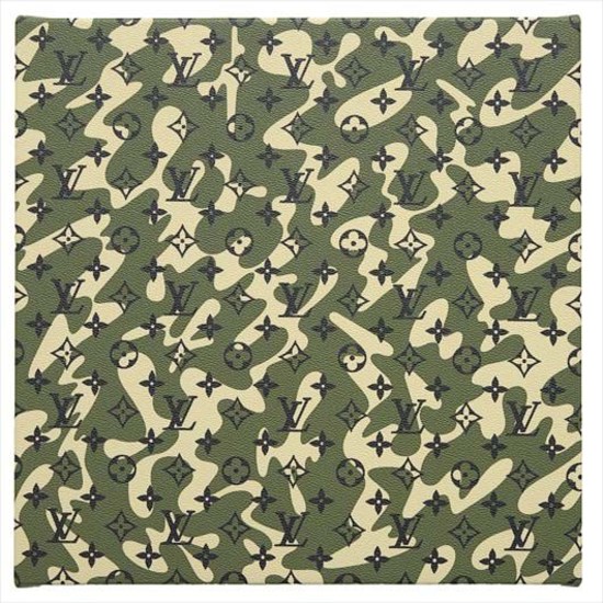 Takashi Murakami Monogramouflage (green) (Signed Print) 2008