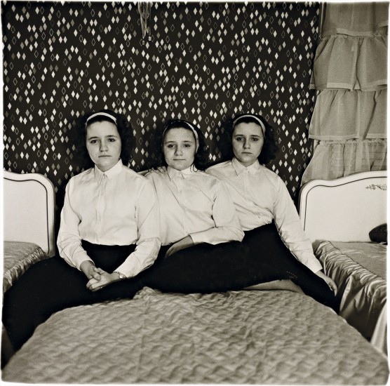 Diane Arbus Triplets In Their Bedroom N J 1963 Phillips