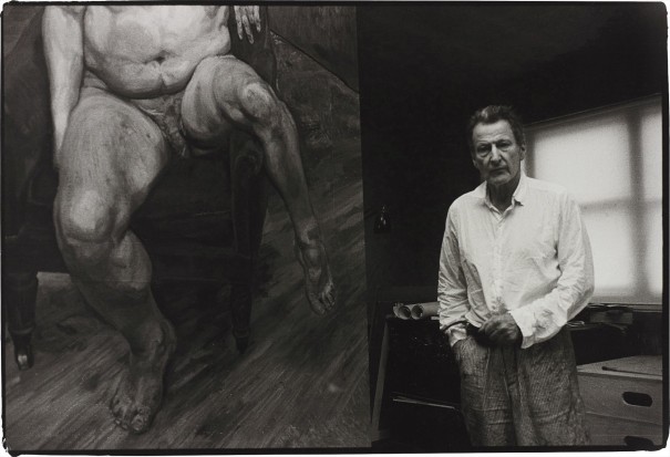 Phillips Bruce Bernard Lucian Freud with a portrait of