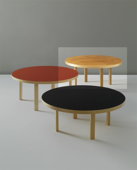 Alvar Aalto Important Nordic De, Hikari Multicoloured Round Glass Table Lamp Small