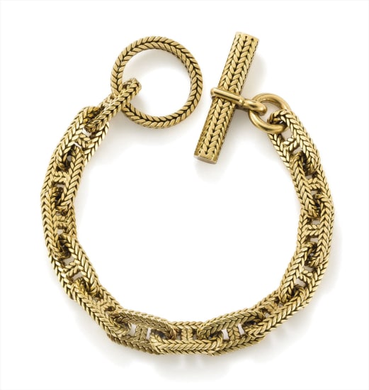 Hermes Chaine d'ancre Gold Bracelet - Lilac Blue London