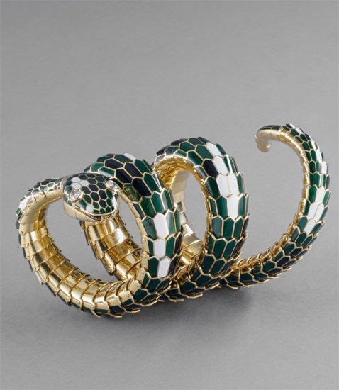 bulgari double wrap snake bracelet