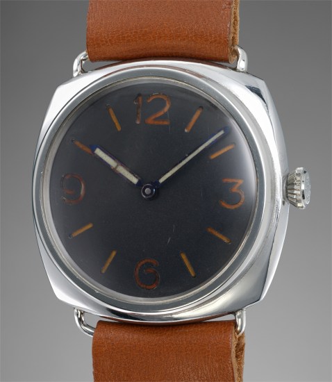 Panerai - A rare and large stainless 