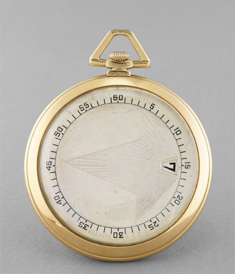Breguet - A fine and rare yellow gold jump hour pocketwatch, 1928