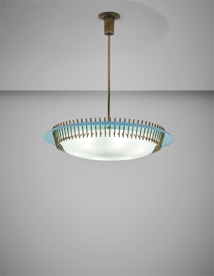 Angelo Lelii Important And Rare Ceiling Light Model No 12697