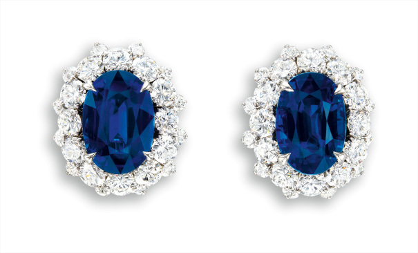 Sapphire and Diamond Earrings, Bvlgari 