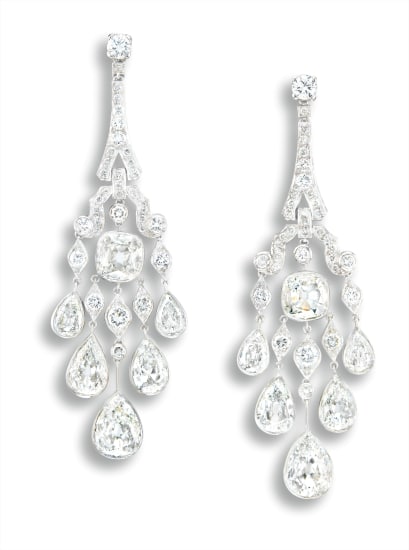 cartier diamond earrings