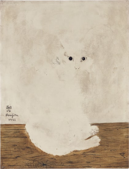 Leonard Tsuguharu Foujita Le Chat Blanc 1923 th Century Contemporary Art Design Evening Sale Hong Kong Saturday November 25 17 Lot 62 Phillips