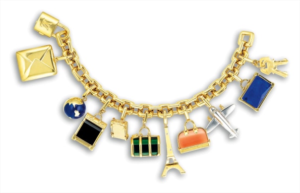 Louis Vuitton - A Karat Gold, Gem-set and Diamond Charm Bracelet, Louis Vuitton | Phillips