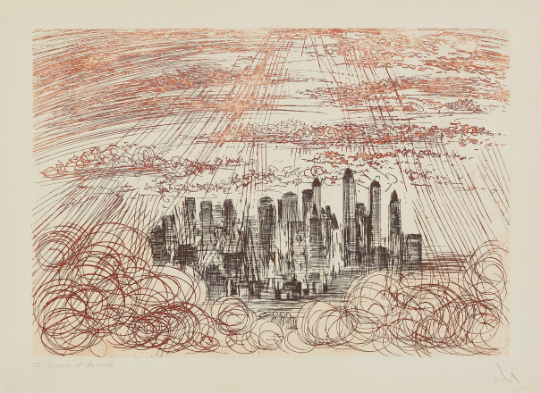 Salvador Dali Manhattan From New York City Suite 1964 Phillips