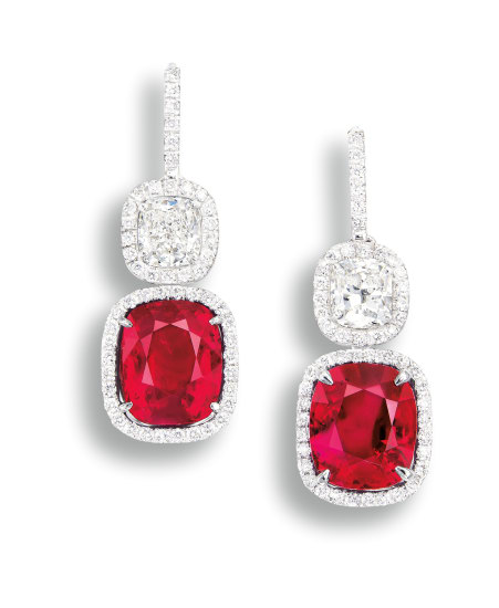 ruby stud earrings tiffany