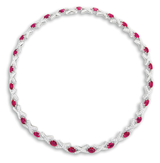 diamond and ruby necklace tiffany