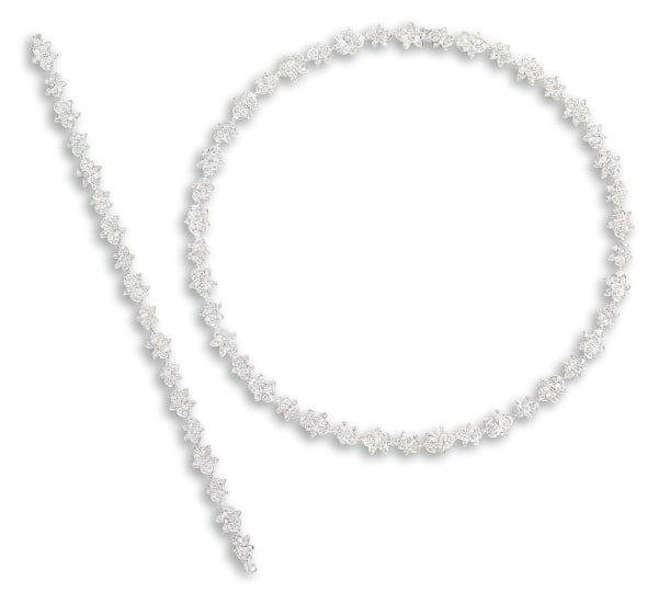 Cartier - A Diamond 'Orchid' Necklace 
